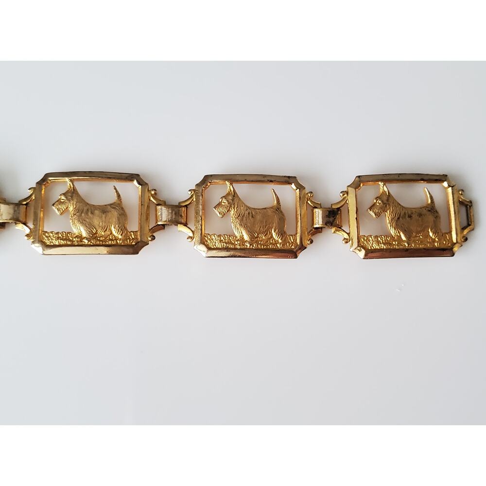 Vintage Terrier Gold Filled Bracelet - Picture 3 of 4